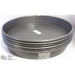 (ON CHOICE) NEW ROUND DEEP DISH PANS - LOT OF 6