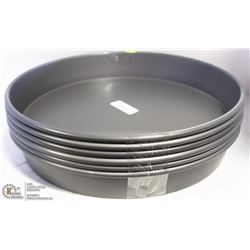 (ON CHOICE) NEW ROUND DEEP DISH PANS - LOT OF 6