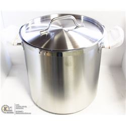 NEW 16QT HD STAINLESS STOCK POT INDUCTION CAPABLE