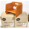 Image 1 : TABLECRAFT WOOD BOOSTER SEATS - LOT OF 3 NEW