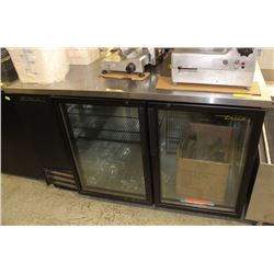 TRUE DOUBLE GLASS DOOR BACK BAR COOLER