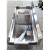 Image 2 : ME#12) DOUBLE COMPARTMENT S/S SINK 18"X18"X14"DEEP