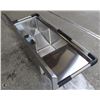 Image 3 : ME#12) DOUBLE COMPARTMENT S/S SINK 18"X18"X14"DEEP