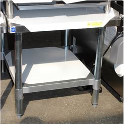 ME#1)30" X24" S/S EQUIPMENT STAND WITH GALVANIZED