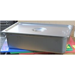 ON CHOICE: ME#9) STAINLESS STEEL FOOD PAN FULL