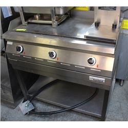 GARLAND ELECTRIC FLAT TOP GRIDDLE ON MOBILE CART