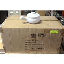 NEW ONION SOUP BOWLS WITH COVER - ONE CASE OF 24