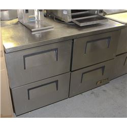 TRUE 4 DRAWER REFRIGERATED CABINET WITH COUNTER
