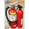 Image 1 : MEDIUM & SMALL FIRE EXTINGUISHERS, FULLY CHARGED