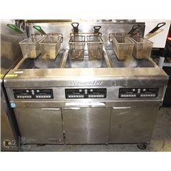 FRYMASTER 6 BASKET GAS DEEP FRYER WITH BASKETS