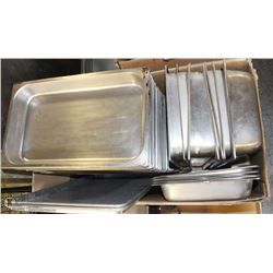 LARGE LOT OF VARIOUS SIZE STAINLESS STEEL INSERTS