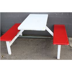 ENAMEL 2 SEAT BENCH