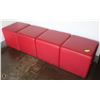 Image 2 : LARGE LOT OF BENCH SEATING & CUBE OTTOMANS