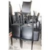 Image 1 : LOT OF APPROX. 28 BLACK HIGH BACK CHAIRS