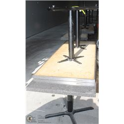 LOT OF 29 BLACK MINERAL PATTERN TABLES SIZES VARY