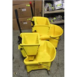 GROUP OF 2 COMMERCIAL MOP BUCKETS WITH RINGERS