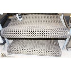 LOT OF 2 APPROX. 6FT BLACK BAR MATS