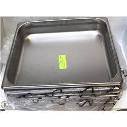 LOT OF 6 - NEW STEAM PANS JOHNSON ROSE