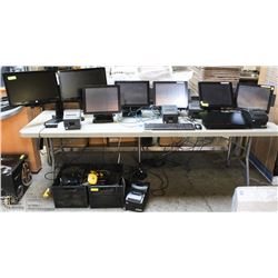 CONTENTS OF 2 SHELVES. FULL POINT OF SALES SYSTEM