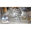 Image 1 : LOT OF 6 ASSORTED CHAFING DISH FRAMES WITH LIDS &