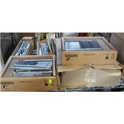 LOT OF VARIOUS TYPES OF DRAWER RAILS