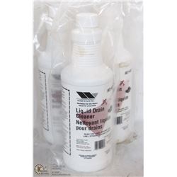 3 BOTTLES OF LIQUID DRAIN CLEANER FOR FOOD, PLANT