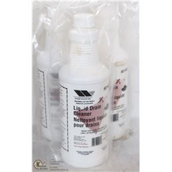 3 BOTTLES OF LIQUID DRAIN CLEANER FOR FOOD, PLANT