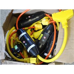 BOX OF 20 AMP CLASS A RAIN PROOF GFCI CORDS