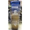 Image 1 : LOT OF 8 CAMBRO 22QT DRY INGREDIENT BINS W/ LIDS