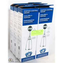 SET OF SIX PORTION SCOOPS