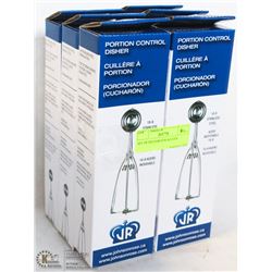 SET OF SIX PORTION SCOOPS