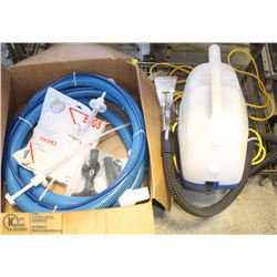 SHELF CONTAINING WINDSOR PRESTO STEAM CLEANING