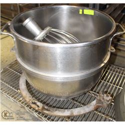 3PC 8OZ QUARTZ HOBART MIXER BOWL ONLY WITH RING