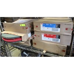 6 BOXES OF ASSORTED 3M BUFFING PADS AND OTHER