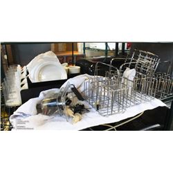 SHELF CONTAINING BAR ACCESSORIES