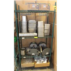 74" TALL GREEN METRO RACK