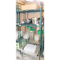 74" TALL GREEN METRO RACK