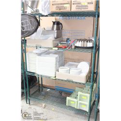 74" TALL GREEN METRO RACK