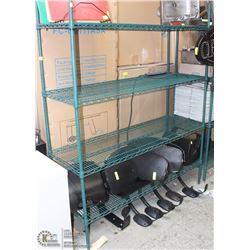 74" TALL GREEN METRO RACK