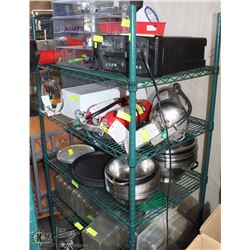 74" TALL GREEN METRO RACK