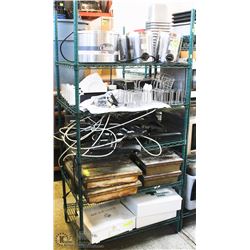 74" TALL GREEN METRO RACK