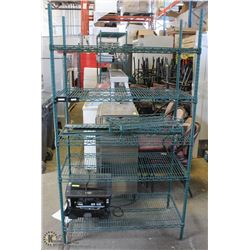 74" TALL GREEN METRO RACK