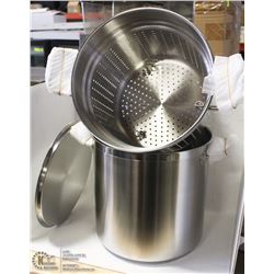 20QT STOCK POT WITH STEAM INSERT