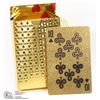 Image 1 : 1 DECK OF 24 K GOLD FLECKED PLAYING CARDS