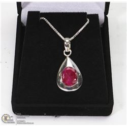 #19-NATURAL RED RUBY PENDANT