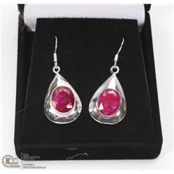 NATURAL RED RUBY EARRINGS