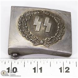 VINTAGE NAZI SS BELT BUCKLE STAMPED R.Z.M M34/2