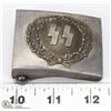 Image 1 : VINTAGE NAZI SS BELT BUCKLE STAMPED R.Z.M M34/2