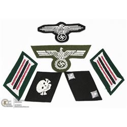 COLLECTION OF GERMAN COLLAR CRESTS/BADGES