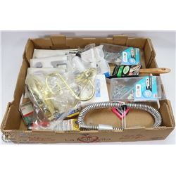 FLAT OF MIXED NEW HOME REPAIR/HANDYMAN ITEMS